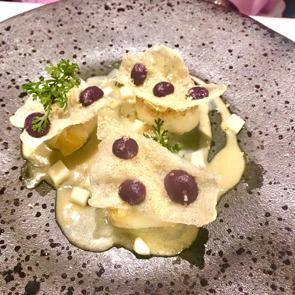 ALBERTINA Restaurant & Wine - Scallop starter - Wine Bars Near Me - Kraków, Massachusetts