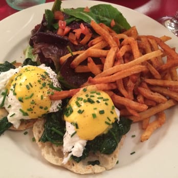 CAFÉ LULUc - Eggs Florentine - French Near Me - Brooklyn, New York CAFÉ LULUc - Eggs Florentine - French Near Me - Brooklyn, New York