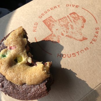 Red Dessert Dive - Debunkers. A cookie inside a brownie. Simple but delish! - Desserts Near Me - Houston, Texas