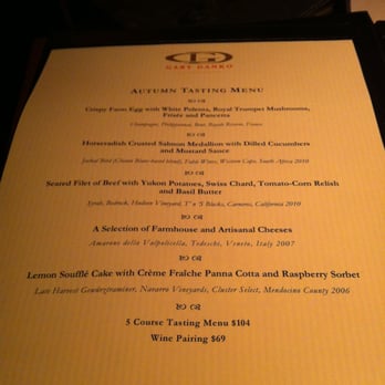 Gary Danko - Autumn Tasting Menu - New American Near Me - San Francisco, California