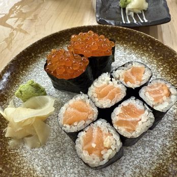 Ryujin Sushi - Salmon roll, ikura nigiri - Sushi Bars Near Me - Bridgewater, New Jersey