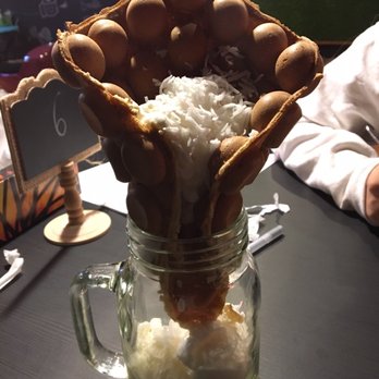 Poop Cafe - Avocado coconut bubble waffle milkshake - Desserts Near Me - Toronto, Ontario Poop Cafe - Avocado coconut bubble waffle milkshake - Desserts Near Me - Toronto, Ontario