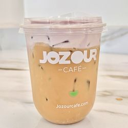 Iced ube cream espresso