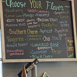 Slickfin Brewing Company - Choose some flavors to add to your hard seltzer.