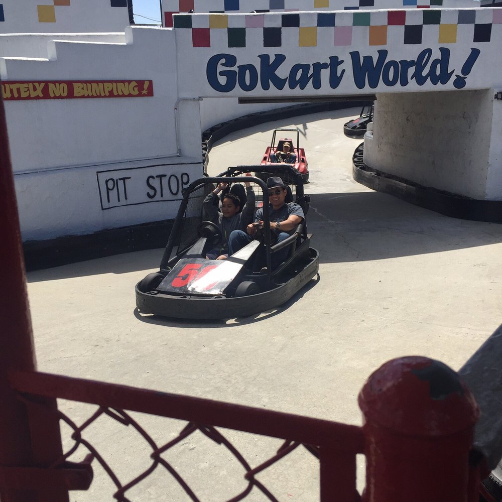 Go Kart World - Place was simple. These 2 had so much fun together. - Amusement Parks Near Me - Carson, California Go Kart World - Place was simple. These 2 had so much fun together. - Amusement Parks Near Me - Carson, California
