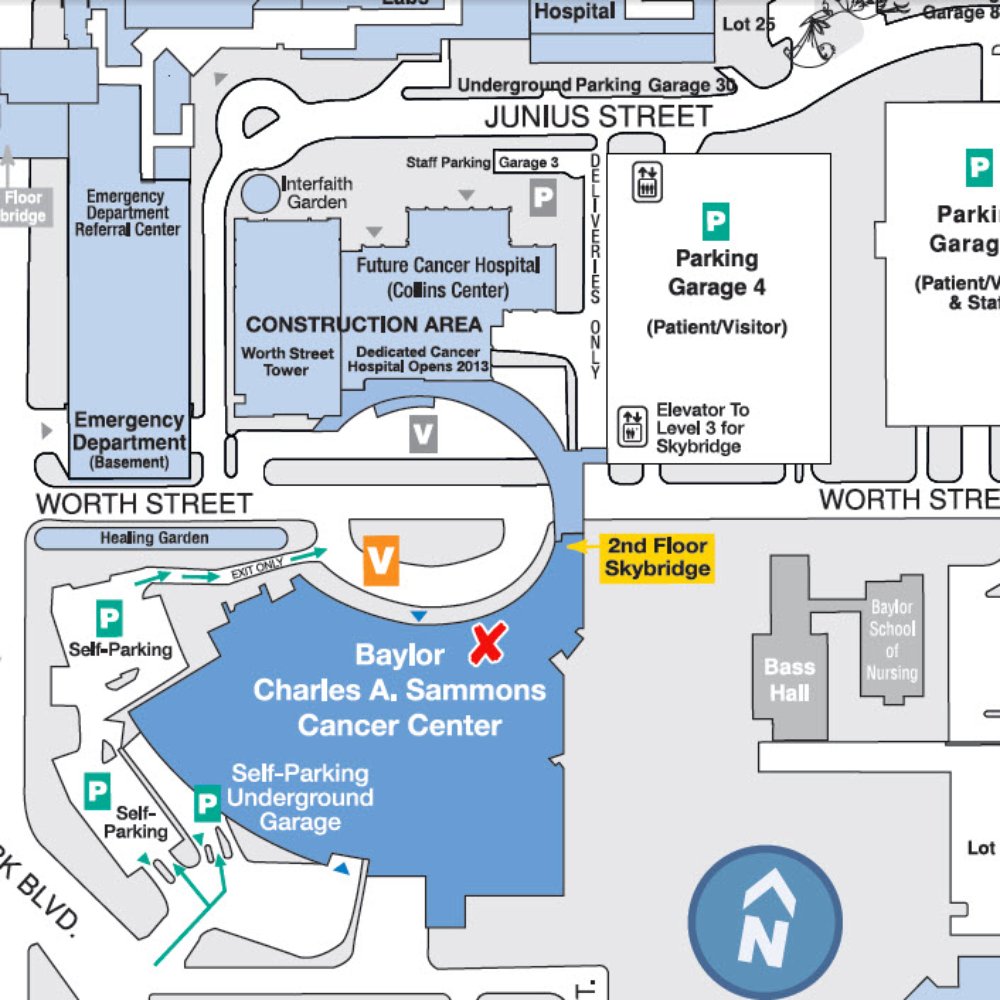Cafe Charles is located in the Sammons Cancer Center, Second Floor