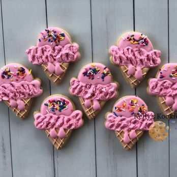 Kelly's Custom Cookies - Ice cream cones - Desserts Near Me - San Antonio, Texas Kelly's Custom Cookies - Ice cream cones - Desserts Near Me - San Antonio, Texas