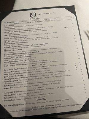Menu photo 5 The Loft Steakhouse Borough Park, NY