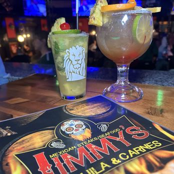 Jimmy's Tequila & Carnes - Pineapple Mojito and Texas Margarita with Patron - Steakhouses Near Me - Doraville, Georgia