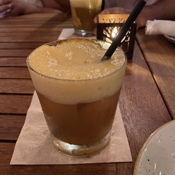 Monkeypod Kitchen by Merriman - Lilikoi foam mai tai - New American Near Me - Kihei, Hawaii