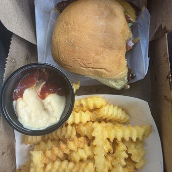 Shake Shack - Small condiment cup for size reference. - Burgers Near Me - Tacoma, Washington