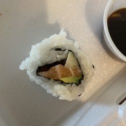 Arata Sushi - Salmon and avocado house roll. Very little fish, mostly rice. Expensive for ~$13