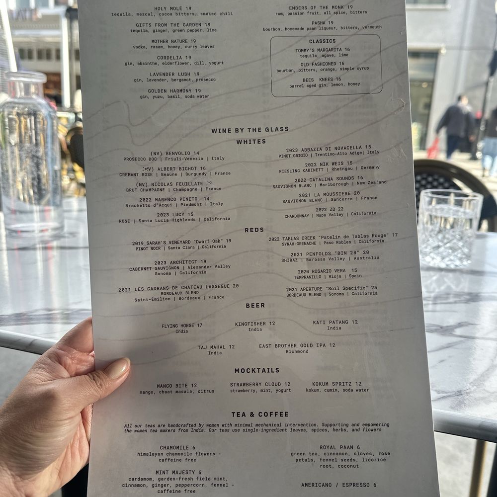Fitoor - Drinks menu - Lounges Near Me - San Jose, California