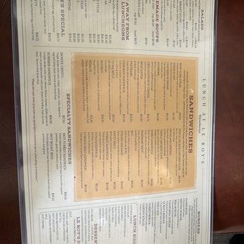 Le Roy's Restaurant - Menu part II 12/25 - Diners Near Me - Monrovia, California