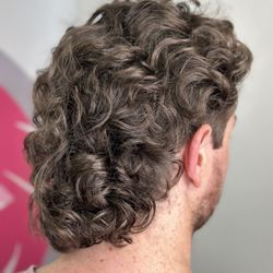 Mozzie Fox - Curls shaped, balanced and crafted to reflect his person style.