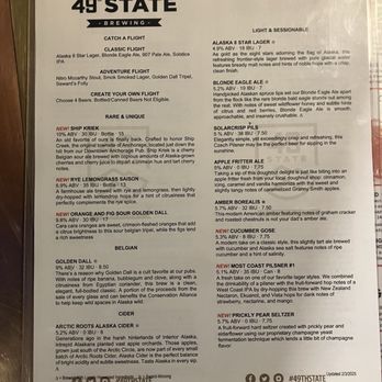 49th State Brewing - Anchorage - Beer menu - Breweries Near Me - Anchorage, Alaska 49th State Brewing - Anchorage - Beer menu - Breweries Near Me - Anchorage, Alaska