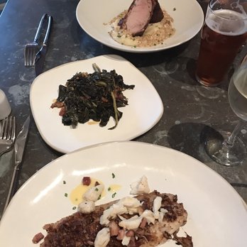 Field & Tides - Flounder, collards, and pork loin! - Southern Near Me - Houston, Texas Field & Tides - Flounder, collards, and pork loin! - Southern Near Me - Houston, Texas