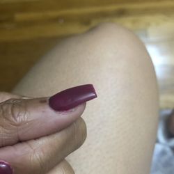 Al Bundie's Nail Designs - Coffin shape, they were okay. I still had to remove them. Some had dents.