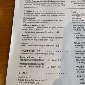 Dime Store - Benny menu - Breakfast & Brunch Near Me - Detroit, Michigan