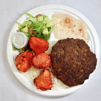 Sophie's Mediterranean Grill - Combo Plate #5 Chicken & Beef CHAPLI - Halal Near Me - San Jose, California Sophie's Mediterranean Grill - Combo Plate #5 Chicken & Beef CHAPLI - Halal Near Me - San Jose, California