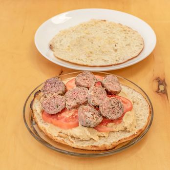 Loumies - Hummus Kufta Sandwich - Caterers Near Me - New York, New York Loumies - Hummus Kufta Sandwich - Caterers Near Me - New York, New York