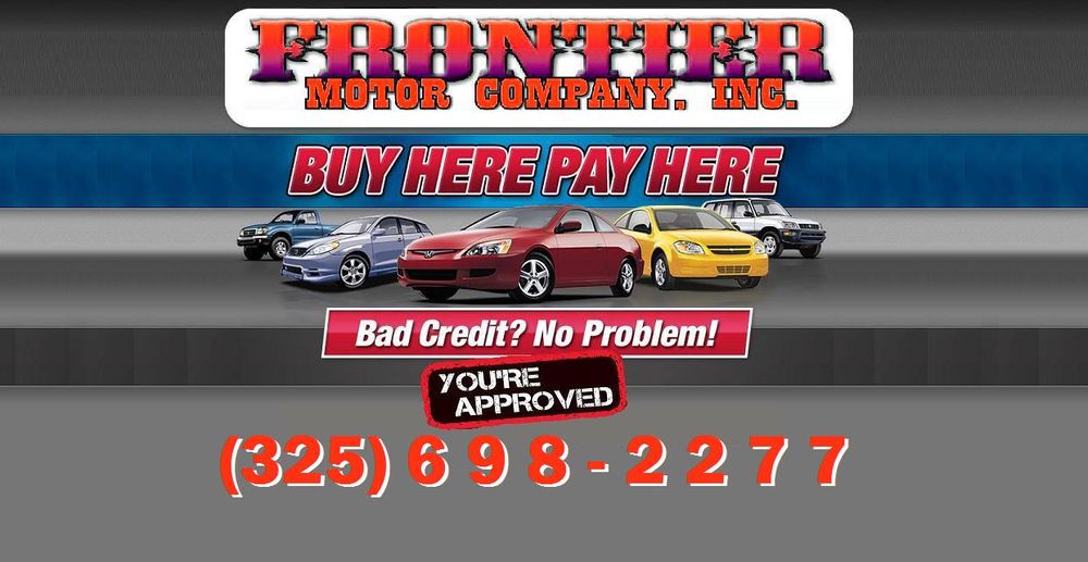 FRONTIER MOTOR COMPANY Updated August 2024 998 South Clack St