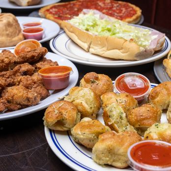 Carlucci's Express - a table full of food - Pizza Near Me - Yardley, Pennsylvania Carlucci's Express - a table full of food - Pizza Near Me - Yardley, Pennsylvania