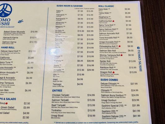 Menu photo 7 Tomo Sushi San Jose, CA Menu photo 7 Tomo Sushi San Jose, CA