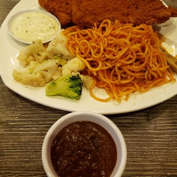 U2 Cafe & BBQ - Fried pork chop dinner and side of black pepper sauce for dipping. - Breakfast & Brunch Near Me - Alhambra, California U2 Cafe & BBQ - Fried pork chop dinner and side of black pepper sauce for dipping. - Breakfast & Brunch Near Me - Alhambra, California