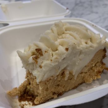 Lois the Pie Queen - Sweet potato cheesecake. Think I liked my husbands banana cream pie more because the crust was so flaky! But both were yummy! - Desserts Near Me - Oakland, California Lois the Pie Queen - Sweet potato cheesecake. Think I liked my husbands banana cream pie more because the crust was so flaky! But both were yummy! - Desserts Near Me - Oakland, California