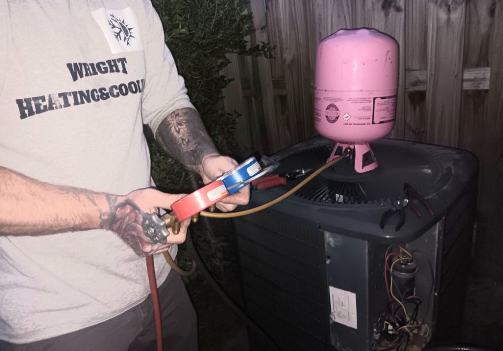 Slide of Wright heating and cooling