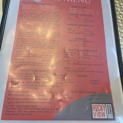 Rocky View Brewing - Drink menu