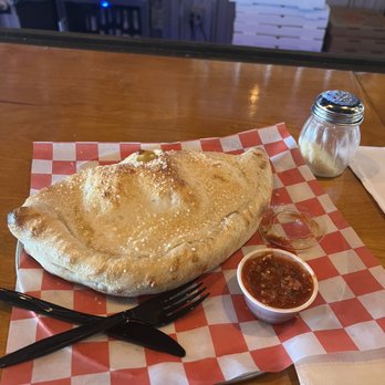Three Odd Guys Brewing - Cheese calzone - Breweries Near Me - Apopka, Florida