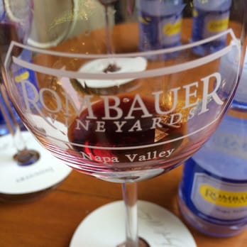 Rombauer Vineyards - Hey also have complimentary small waters and the glasses come with the tasting - Wineries Near Me - St. Helena, California