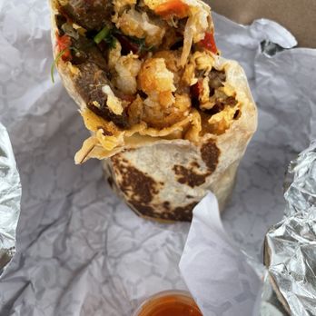 The Win-dow - Breakfast Burrito - available Sat/Sun 9-11 am. Fermented hot sauce is $1 extra (trailing medium heat with leading fermented flavor) - Burgers Near Me - Santa Barbara, California The Win-dow - Breakfast Burrito - available Sat/Sun 9-11 am. Fermented hot sauce is $1 extra (trailing medium heat with leading fermented flavor) - Burgers Near Me - Santa Barbara, California
