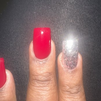 J's Nails and Spa - You can AGAIN see my nail bed and the nail on my middle finger is crooked. - Nail Salons Near Me - Vista, California