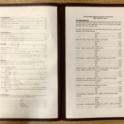 Cuc Tran Cafe - Current menu as of August 2024.
