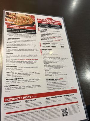 Menu photo 2 Pizza Hut Columbia Falls, MT Menu photo 2 Pizza Hut Columbia Falls, MT