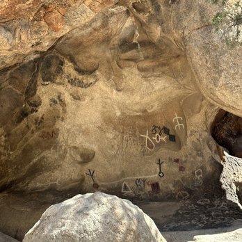 Barker Dam Trail - there is a small piece of literature the Park provided that tells about these carvings - Hiking Near Me - Joshua Tree, California
