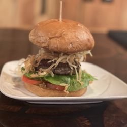 Bonfire Burgers & Bourbon - Local Tucker family Farms burger