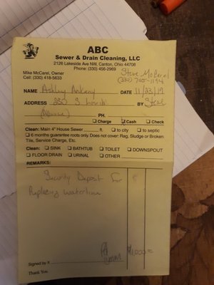 A B C Sewer & Drain Cleaning Logo