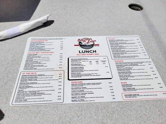 Menu photo 1 Schooner or Later Long Beach, CA