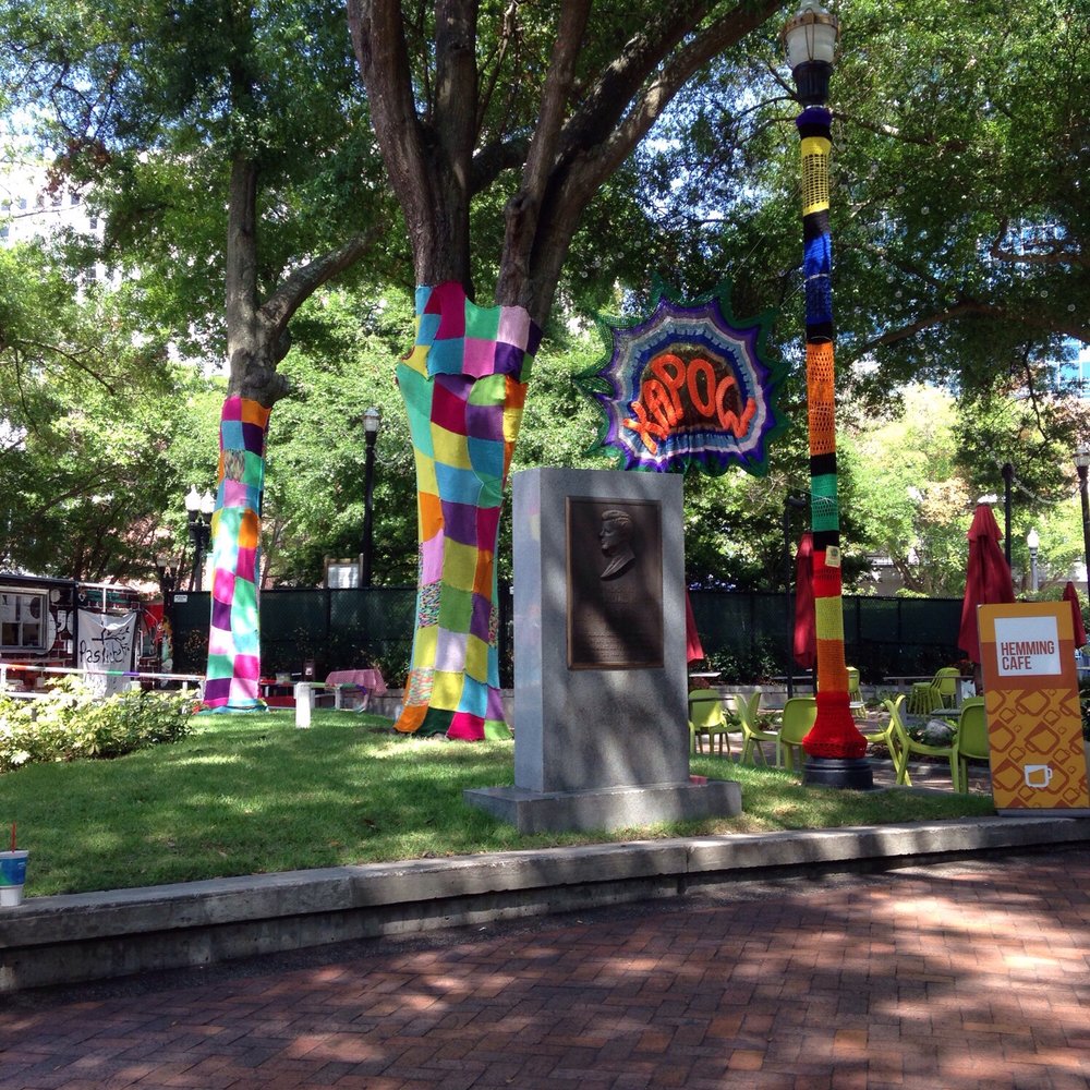 James Weldon Johnson Park - Yarn bombs - Parks Near Me - Jacksonville, Florida