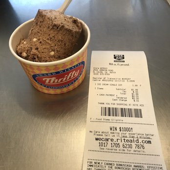 Rite Aid - Single scoop chocolate malted crunch $1.99     10/17/2019 - Drugstores Near Me - El Cajon, California