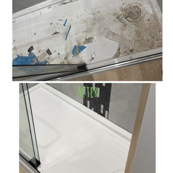 Taylors Odd Jobs - Shower cleaning post construction before and afters! - Flooring Near Me Taylors Odd Jobs - Shower cleaning post construction before and afters! - Flooring Near Me