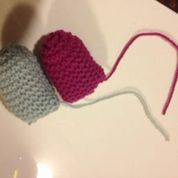 Hand knit gifts for my boyz from Kate. (The best!)