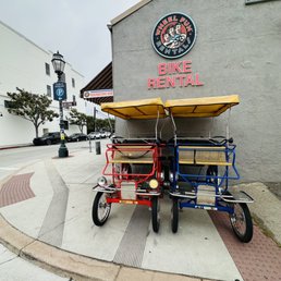 Welcoming bike rental in the Funk Zone. Welcoming bike rental in the Funk Zone.