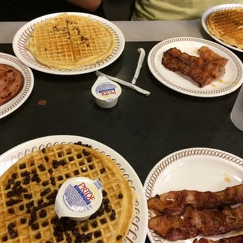 Waffle House - bacon, eggs, bacon, and waffles - Diners Near Me - Plano, Texas