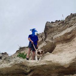 Kingsley Dam Resort - Climbing down the cliff