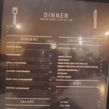 Grand Canyon Inn Restaurant - Grand Canyon Inn Restaurant -April 2022 menu - Steakhouses Near Me - Williams, Arizona